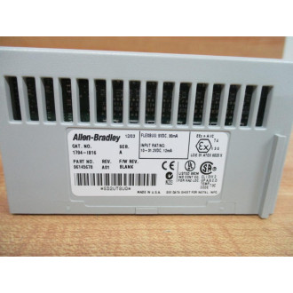 Allen Bradley 1794-OB16P Flex IO Output Module 1794-0B16P Part No. 96145678 Rev. A01 - New No Box