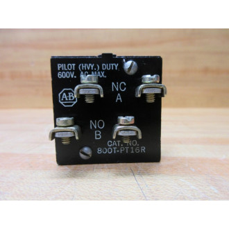 Allen Bradley 800T-PT16R Button Contact Block - New No Box