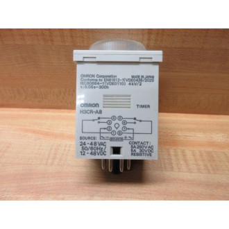 Omron H3CR-A8 Timer 0.05S-300H 24-48VAC - Used