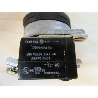 General Electric CR2940UJ202C Pushbutton Unit Silver Bezel