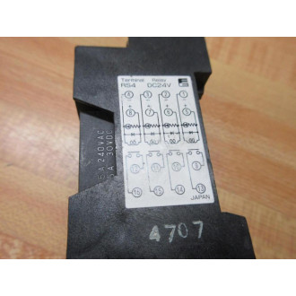 Fuji Electric RSA DC24V Terminal Relay RS4 W(4) RB1X-E - Used