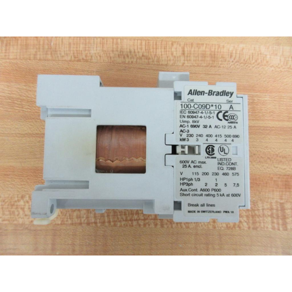Allen Bradley 100-C09*10 Contactor 100-C09D10 - Used Allen Bradley 100-C09*10 Contactor 100-C09D10 - Used