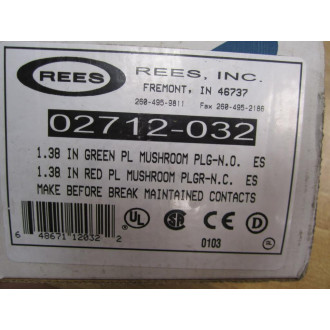 Rees 02712-032 Double Plunger Switch
