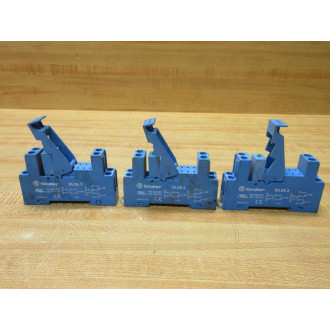 Finder 95.85.3 Din Rail Screw Terminal Socket 2CO-DPDT (Pack of 3) - Used