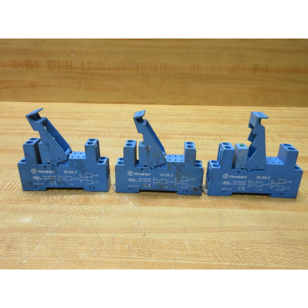 Finder 95.85.3 Din Rail Screw Terminal Socket 2CO-DPDT (Pack of 3) - Used Finder 95.85.3 Din Rail Screw Terminal Socket 2CO-DPDT (Pack of 3) - Used