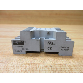Dayton 2A584M Relay Socket (Pack of 2) - Used