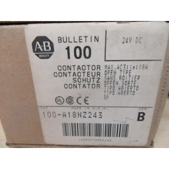 Allen Bradley 100-A18NZ243 Contactor