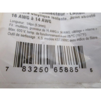 Fastenal 60070 Butt Connector (Pack of 100)