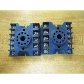 Potter & Brumfield 27E123 Relay Sockets Tyco Blue (Pack of 2) - New No Box
