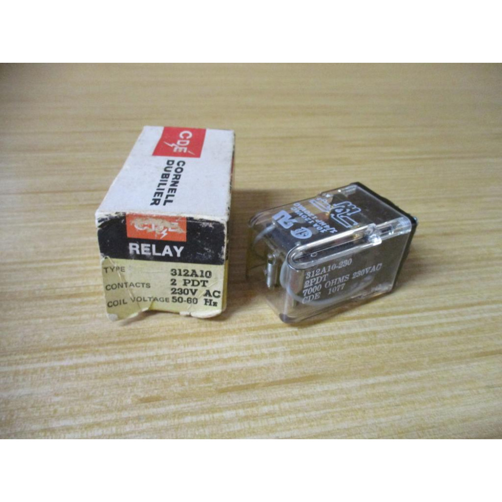 Cornell Dubilier 312A10-230 CDE Relay 312A10230