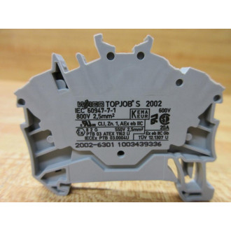 Wago 2002-6301 TOPJOBS Terminal Block 20026301 (Pack of 20) - New No Box