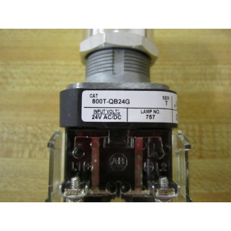 Allen Bradley 800T-QB24G Push Button Green w800T-XA  Blank