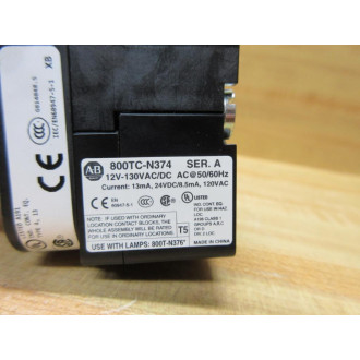 Allen Bradley 800T-FXTQH2RD2 Illuminated Push Pull Device - New No Box