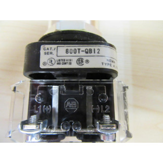 Allen Bradley 800T-QB12R Push Button Switch - New No Box