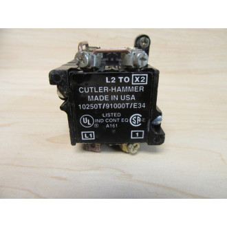 Cutler Hammer 10250T232N Pretest Push Button Switch Amber - New No Box