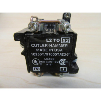 Cutler Hammer 10250T232N Pretest Push Button Switch Red - New No Box