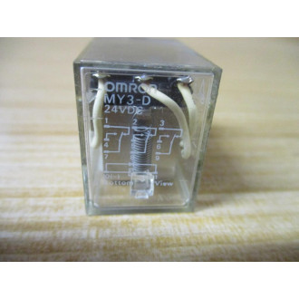 Omron MY3-D-DC24 Relay MY3-D-24VDC - New No Box