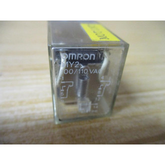 Omron MY2-AC100110 Relay MY2-100110VAC - Used