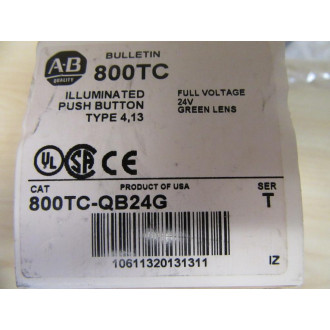 Allen Bradley 800TC-QB24G Push Button Switch