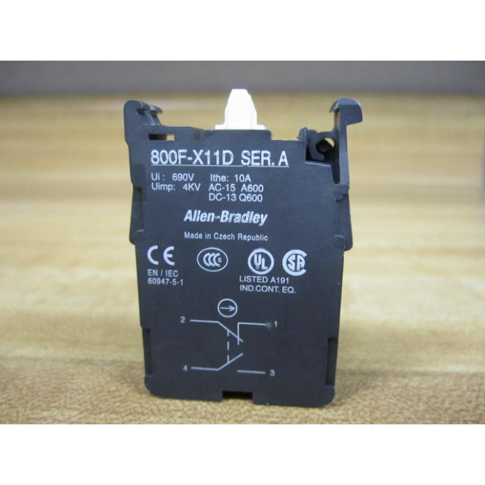 Allen Bradley 800F-X11D Contact 800FX11D - New No Box