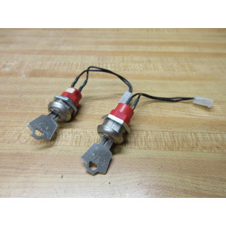 C&K SUB-00103 Keylock Switch SUB00103 W Connection Cable (Pack of 2) - Used