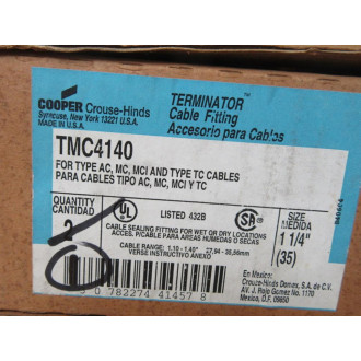 Cooper Crouse Hinds TMC4140 1-14" Cable Fitting