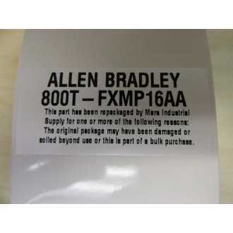 Allen Bradley 800T-FXMP16AA Push Pull Switch