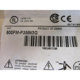 Allen Bradley 800FM-P3MN3G Pilot Light Assembly