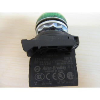 Allen Bradley 800FM-P3MN3G Pilot Light Assembly - New No Box