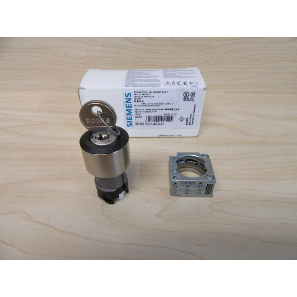 Siemens 3SB3 500-4AD21 Switch 2 Position 3SB35004AD21