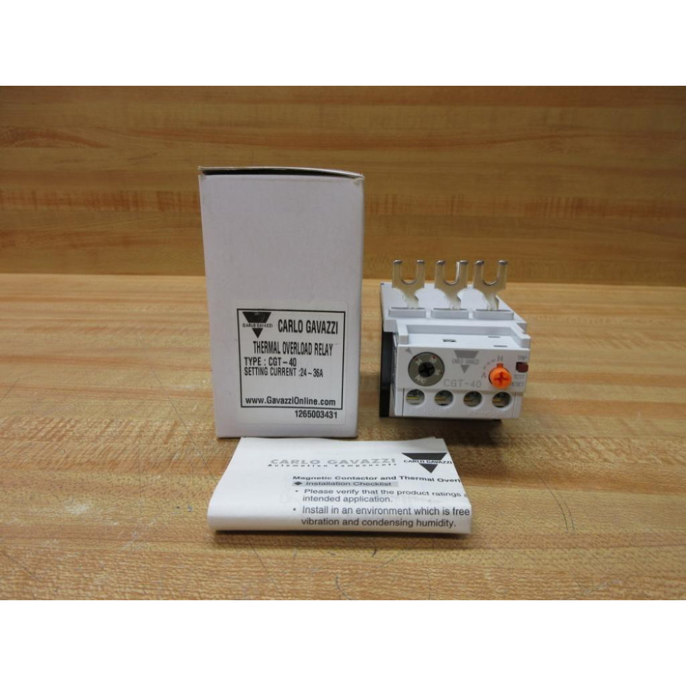 Carlo Gavazzi CGT-40-36 Overload Relay