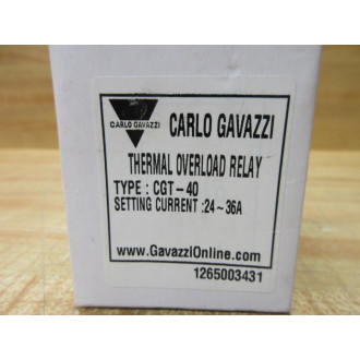 Carlo Gavazzi CGT-40-36 Overload Relay