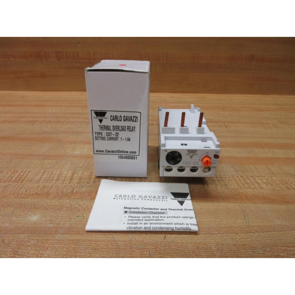 Carlo Gavazzi CGT-22-1.6 Overload Relay