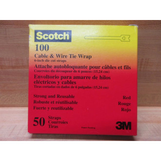 3M 100 Scotch 6" Cable & Wire Tie Wrap (Pack of 50)