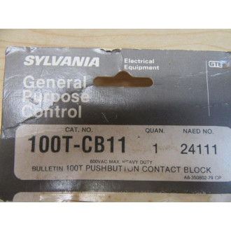 Sylvania 100T-CB11 Contact Blocks