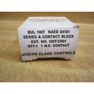 Joslyn Clark Sylvania 100T-CB01 Auxiliary Contact Block 24101