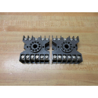 Potter & Brumfield 27E123 Relay Sockets Tyco Dark Gray (Pack of 2) - Used
