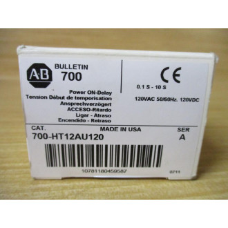 Allen Bradley 700-HT12AU120 Time Delay Relay Ser. A