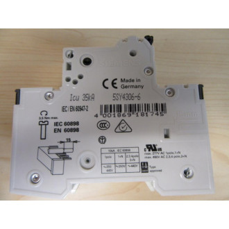 Siemens 5SY4 306-6 Circuit Breaker