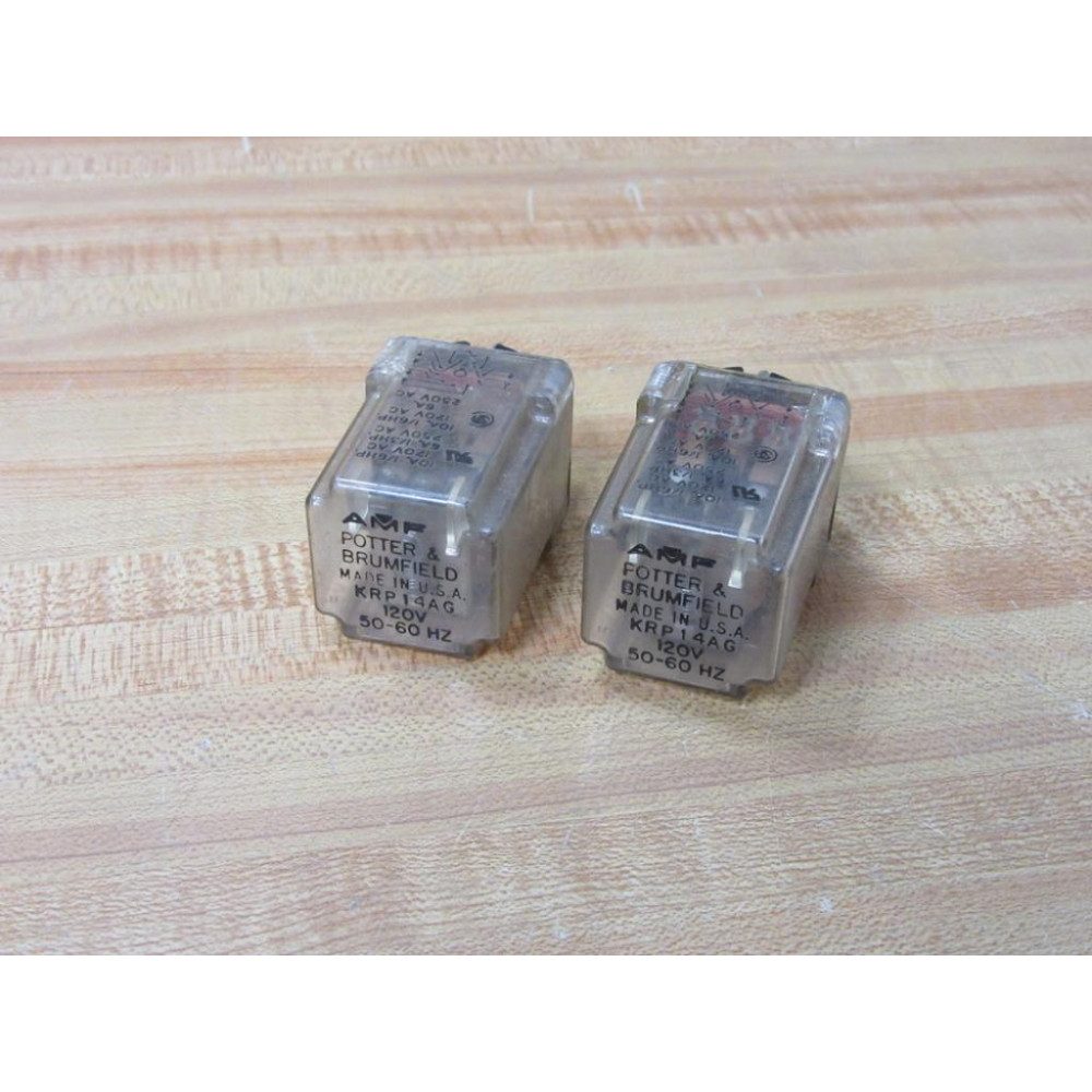 Potter & Brumfield KRPA-14AG Relay KRPA-14AG-120V (Pack of 2) - Used
