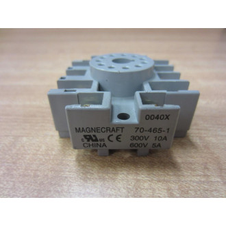 Schneider Magnecraft 70-465-1 Relay Socket 704651 Black - New No Box