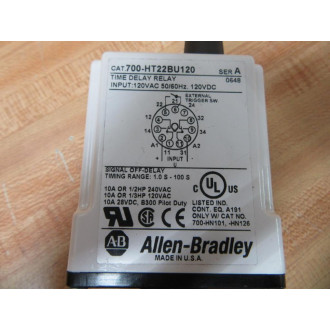 Allen Bradley 700-HT22BU120 Time Delay Relay 700HT22BU120 - Used