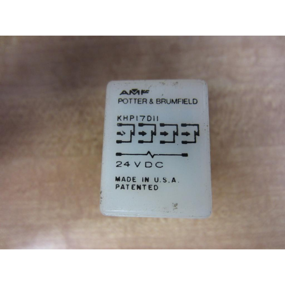 Potter & Brumfield KHP-17D11-24V DC AMF Relay KHP17D11 - Used