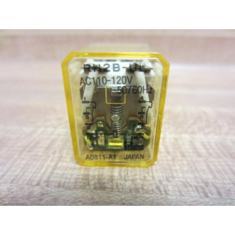 IDEC RH2B-UL-AC110-120V Relay RH2B-UL-110-120VAC - Used