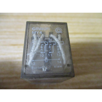 Omron MY4-AC100110 Relay MY4-100110VAC - Used