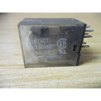 Omron MY4-AC100110 Relay MY4-100110VAC - Used