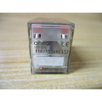 Omron MY4N-AC110120(S) Relay MY4N-100120VAC(S) - Used