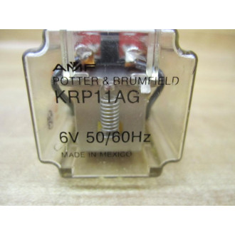 Potter & Brumfield KRP-11AG-6VAC Relay KRP-11AG-6V AC - Used