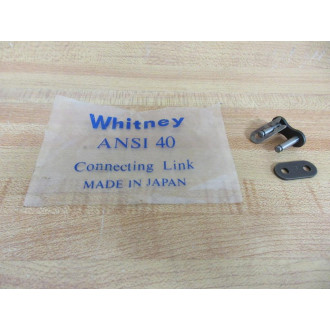 Whitney ANSI40 Connecting Link Package of 4