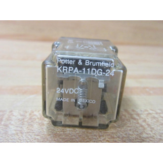 Potter & Brumfield KRPA-11DG-24V DC Relay KRPA11DG24VDC - Used